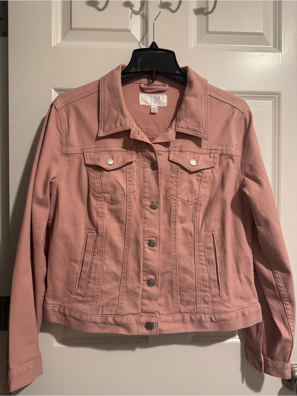 Time and Tru Blush Pink Denim Jacket